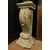 dars432 - wooden figurine with concrete column     