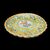 Alzata-crespina in maiolica baccellata con decori vegetali,geometrici e medaglione nell’umbone con Madonna e Gesu’Bambino.Deruta.