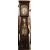 Antico orologio a colonna francese del 1800 in legno dipinto