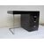 Desk lacquered black and chrome