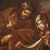 Antico dipinto religioso Sacra Famiglia del XVIII secolo