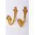 Coppia di antiche "embrasses"  per tende in bronzo dorato - O/4740-5