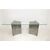 Contemporary dining table in steel and crystal     