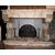 chp211 Gothic stone fireplace, measuring h 200 cm xl 325 cm     