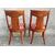 Group of four Empire chairs, brass inlays     