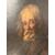 Antico dipinto scuola fiamminga primi 800 olio su tela volto anziano cm 77 x 59 