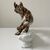 GUIDO CACCIAPUOTI, Fox, hand-decorated ceramic sculpture     