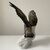 GUIDO CACCIAPUOTI, Eagle, large hand-decorated ceramic sculpture from the 1930s     