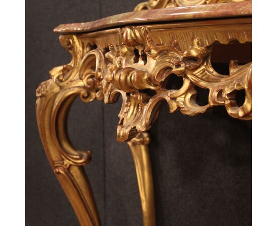 Great console with mirror in Louis XV style