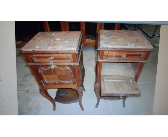 Pair of bedside tables to be restored...