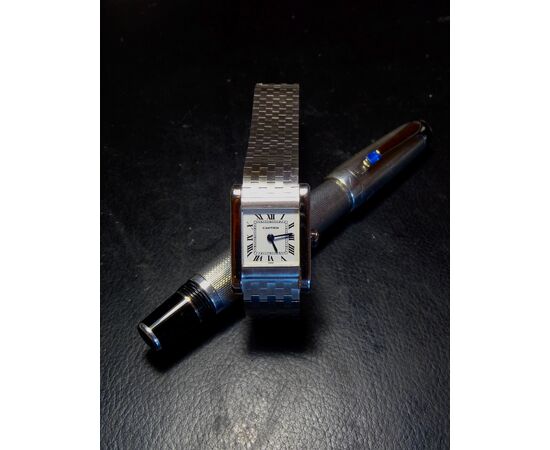 Cartier Tank Normale White Gold with Original Cartier White Gold Bracelet