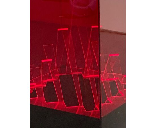James Rivière for Centro Ricerche Arte Industria Lissone Cubo di Teo Table Lamp, 1960s