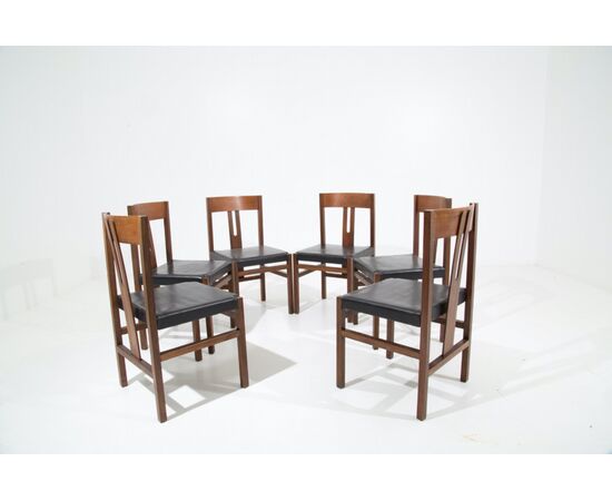 Titina Ammannati & Giampiero Vitelli for Rossi di Albizzate Dining Chairs, 1970s, Set of 6