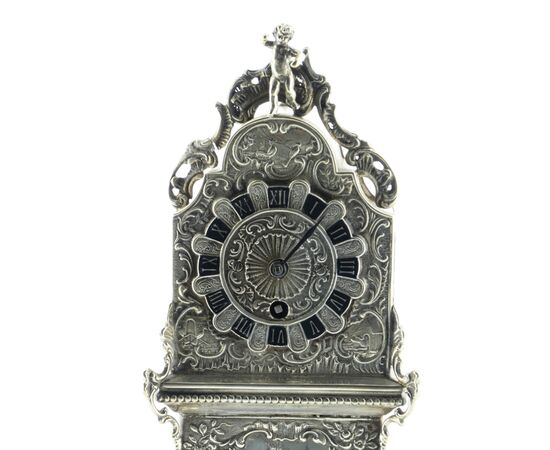 Antico orologio in argento XIX Germania