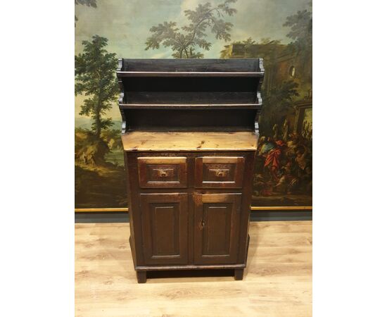 Rustic sideboard of the nineteenth century from the Cortina d&#39;Ampezzo area     