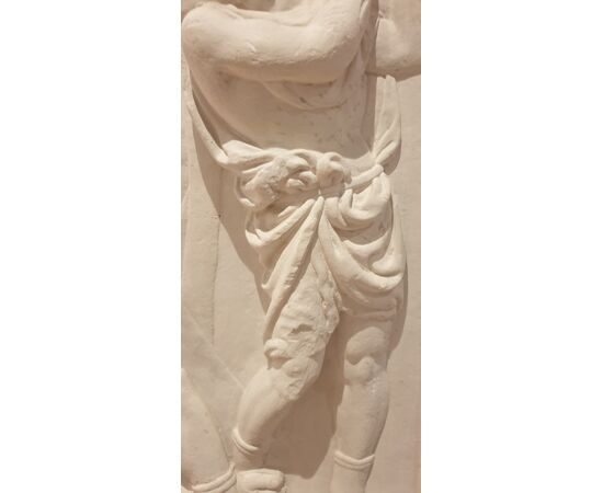 ART DECO HIGH RELIEF IN PLASTER CAIN AND ABEL     