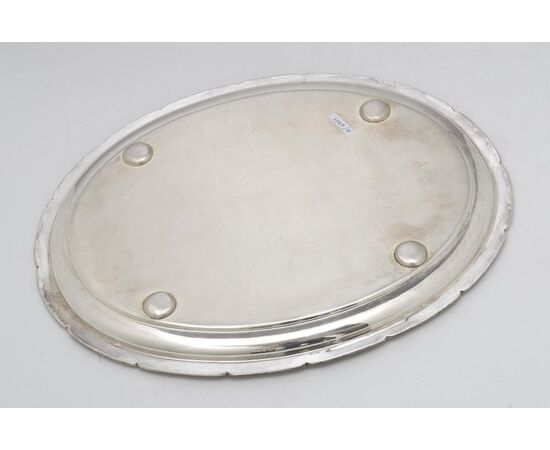 Vassoio ovale Belga in silver plate - O/6951 -
