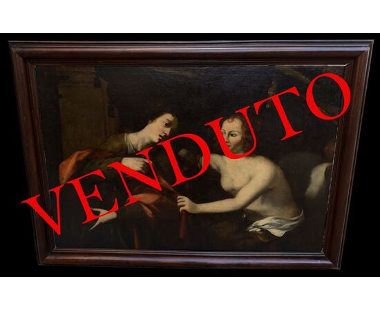 Grande dipinto" La castità di San Giuseppe " epoca: 600
