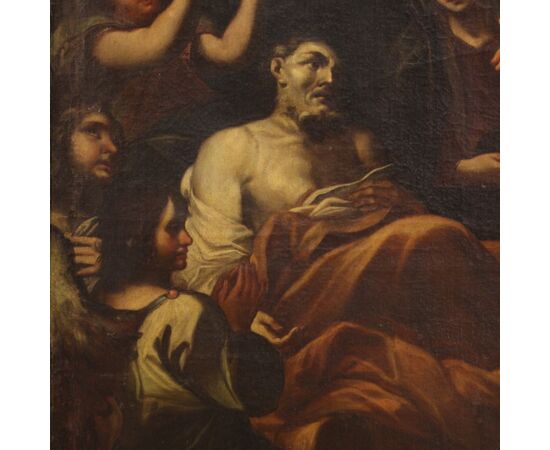 Transito di San Giuseppe, antico dipinto del XVII secolo