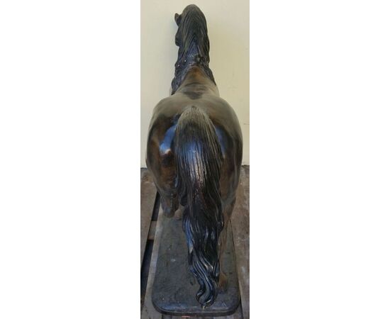 Cavallo - Stile Giambologna - Bronzo, fusione a cera persa - 19° secolo - Francia - H 121 cm