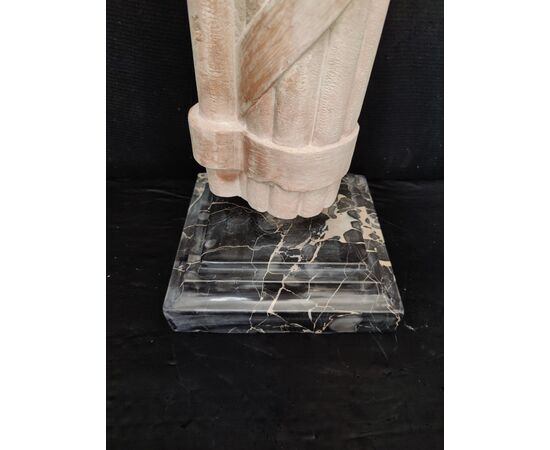 Fascio Littorio in marmo con basamento - H 80 cm