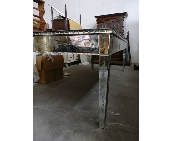 Magistrale Tavolo in vetro di Murano - 249 x 104 cm