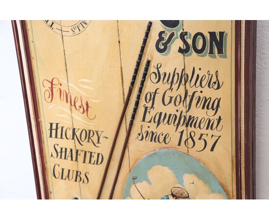 Insegna pubblicitaria vintage dipinta a mano su legno PREZZO TRATTABILE