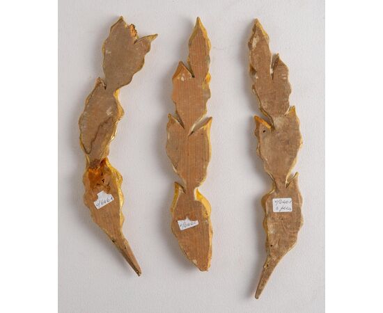 Tre fregi antichi in legno dorato - O/6461 -