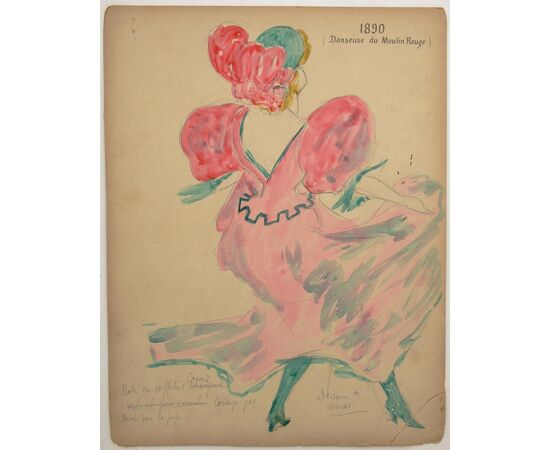 Serie di antichi disegni per il Moulin Rouge - ST/593
