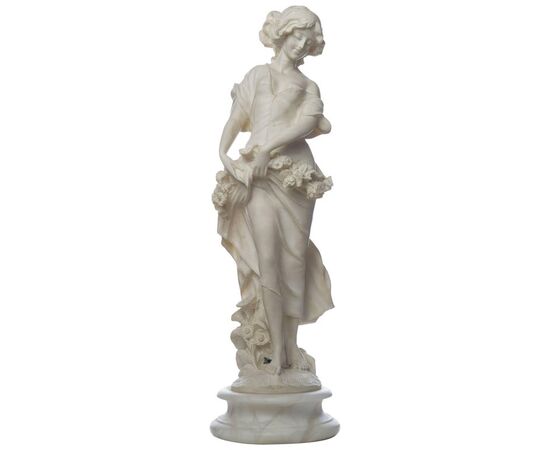 Splendida statua in marmo "La Primavera" - O/6803 -