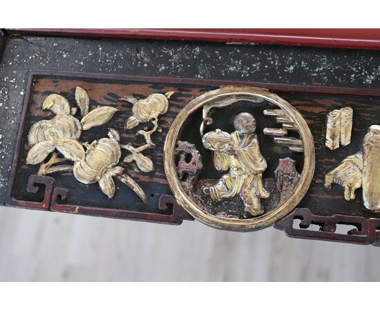 Pannello decorativo in legno intagliato Cina dinastia Quing metà sec. XIX PREZZO TRATTABILE