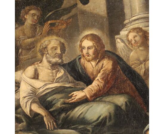 Religious painting of the 18th century, The transit of Saint Joseph