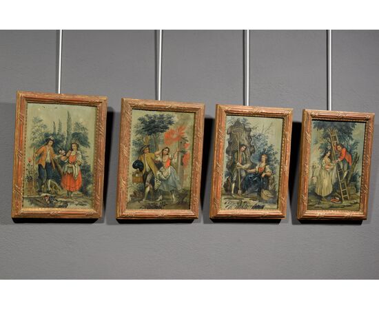 Allegoria dei quattro elementi, pittore piemontese attivo nella prima metà del XIX secolo