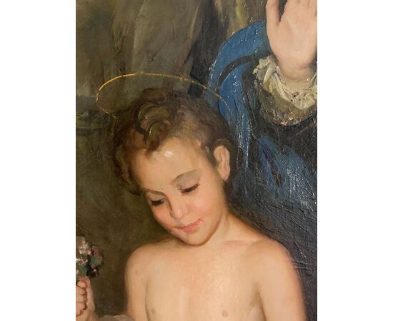 Francisco Soria Aedo (1898-1965) - La Divina Pastora (grande dipinto d'altare)