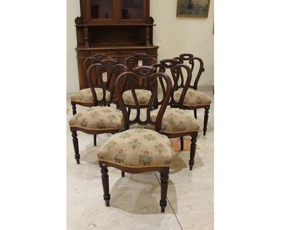 Group of six Louis Philippe chairs