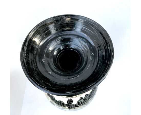 Vaso ceramica stile classico figure nere -1950