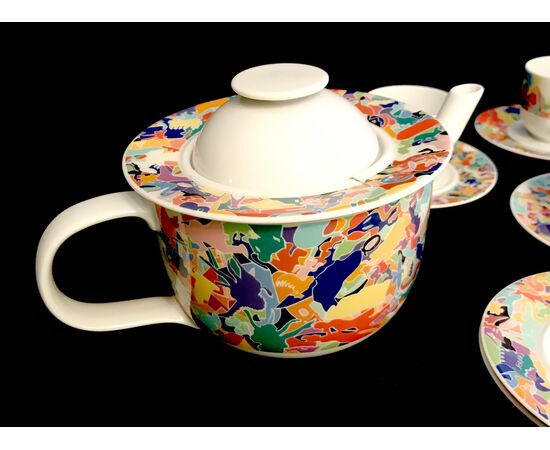 Tea set Alessi 1970 porcelain     