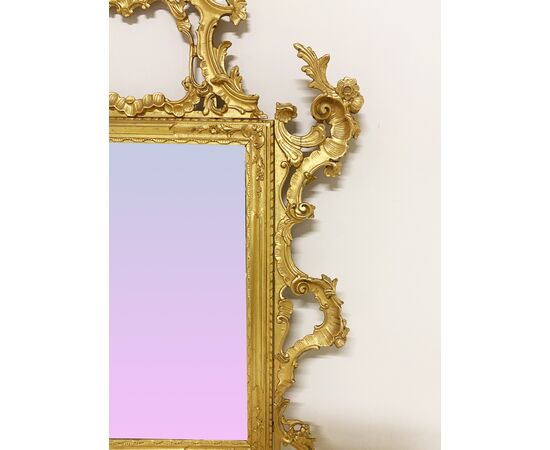 Antique gilt mirror, 19th century     