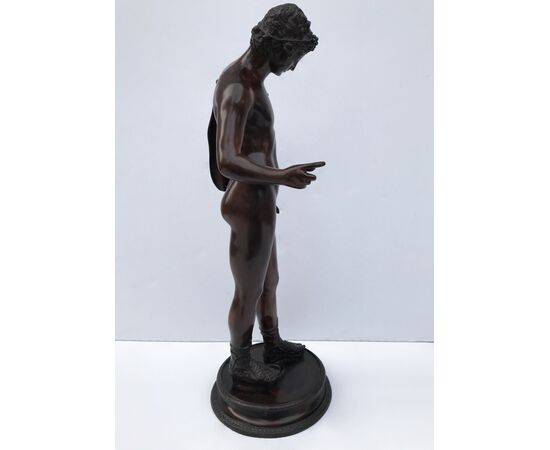 Bronze sculpture &quot;Narcissus&quot; 20th century     