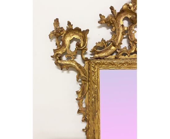 Specchiera dorata XIX secolo