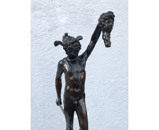 Bronze sculpture &quot;Perseus with the head of Medusa&quot; 20th century     
