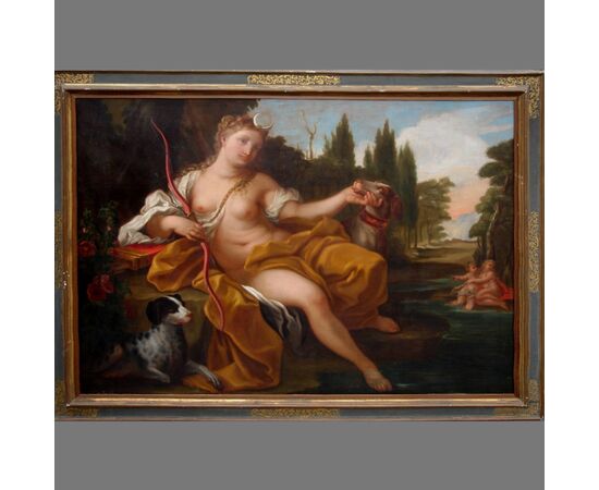 "DIANA ED ENDIMIONE" Antonio Balestra (1666-1740) -Olio su tela