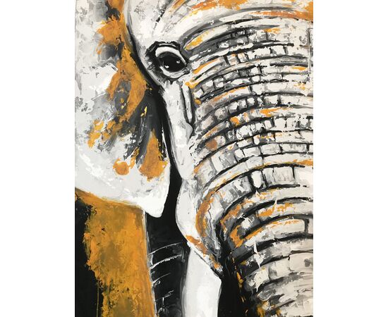 "Elefante" - Anonimo - acrilico su tela