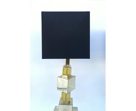 Table lamps with cubes - Vintage     