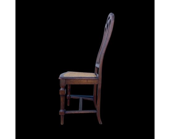 Sette sedie in noce periodo Luigi Filippo.