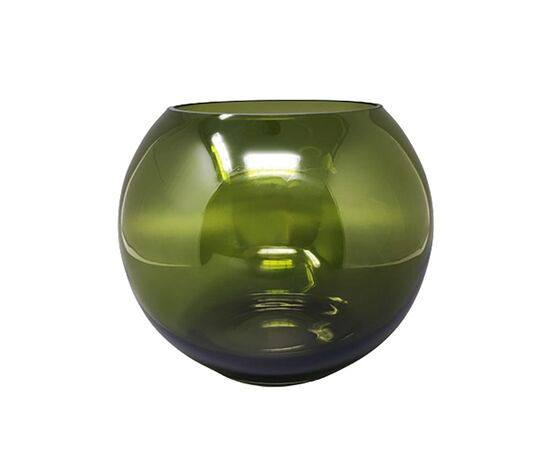 1960s Gorgeous Green Vase By Flavio Poli. Made in Italy