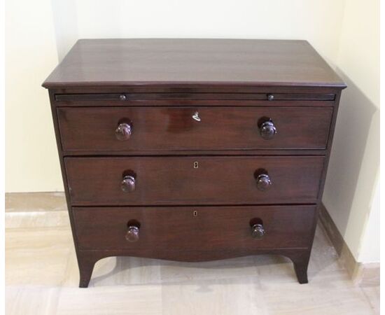 Mahogany writing desk with drawers