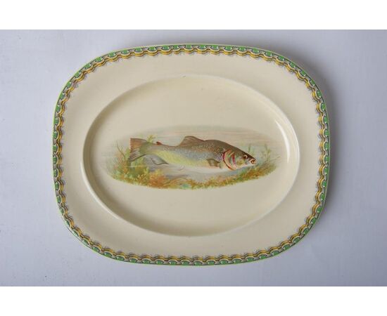 Antichi piatti inglesi con pesce - O/4047 e 4048 -