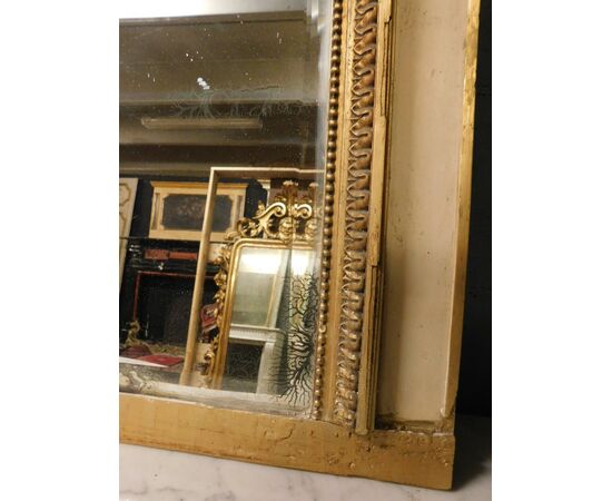  specc430 - specchiera dorata, epoca '800, misura cm L 101 x H 172