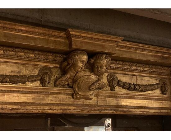 dars524 - portale in legno, ep. '600, mis. max cm L 250 x H 310
